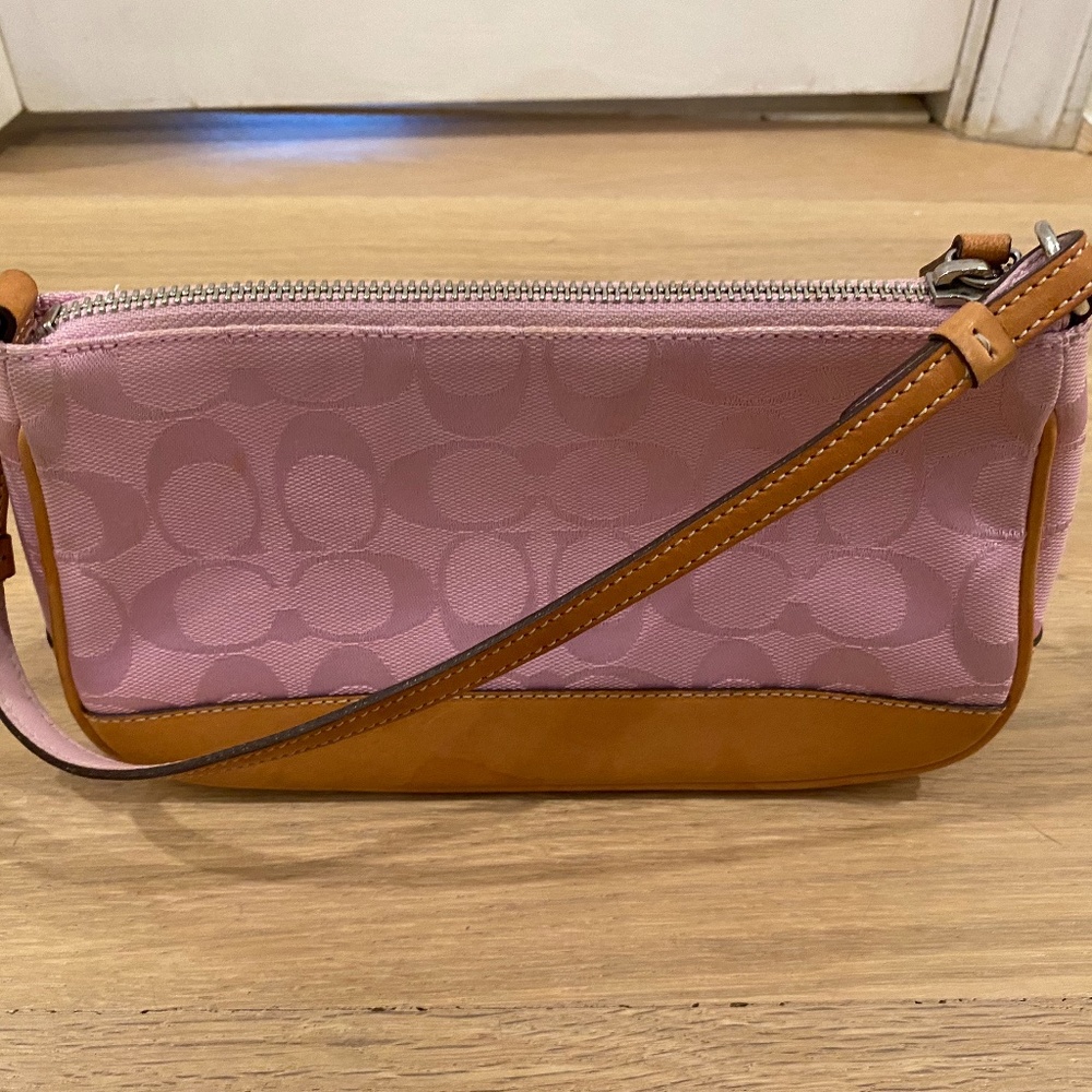 Coach petite pink shoulder bag